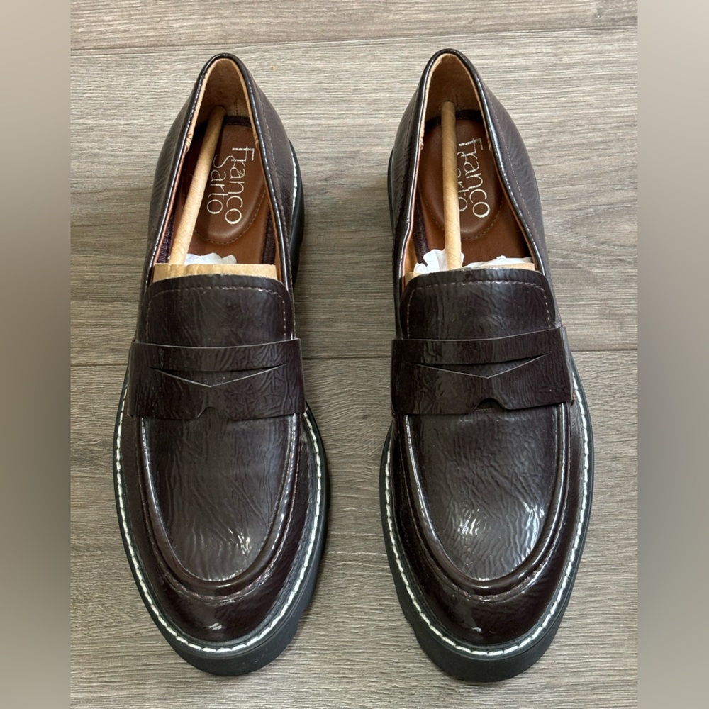 Franco Sarto brown loafers